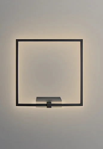Бра LED CLT 231W450 BL Crystal Lux чёрный на 1 лампа, основание чёрное в стиле современный квадраты фото 2
